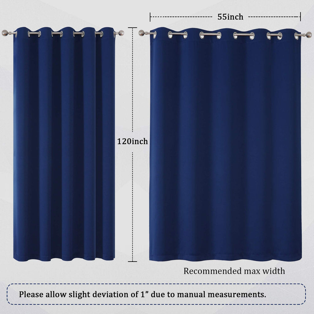 2 Panels Vertical Curtains for Window, Doorway Curtain Room Drapes 120 Inch Length 60 Inch Wides, Privacy Curtains
