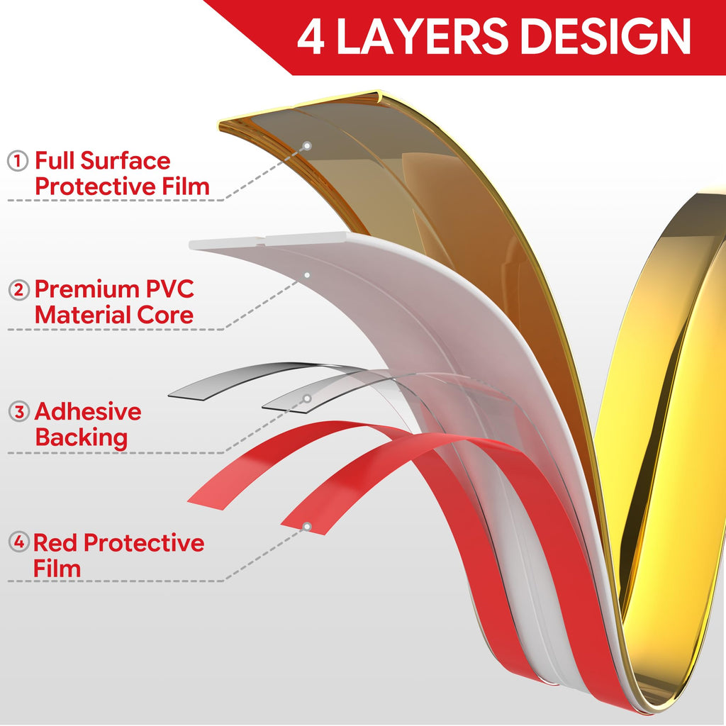 Wall Corner Protector Peel and Stick Corner Trim Molding