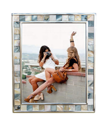 Mother of Pearl Picture Frame 8x10, Wall or Tabletop, 1pc