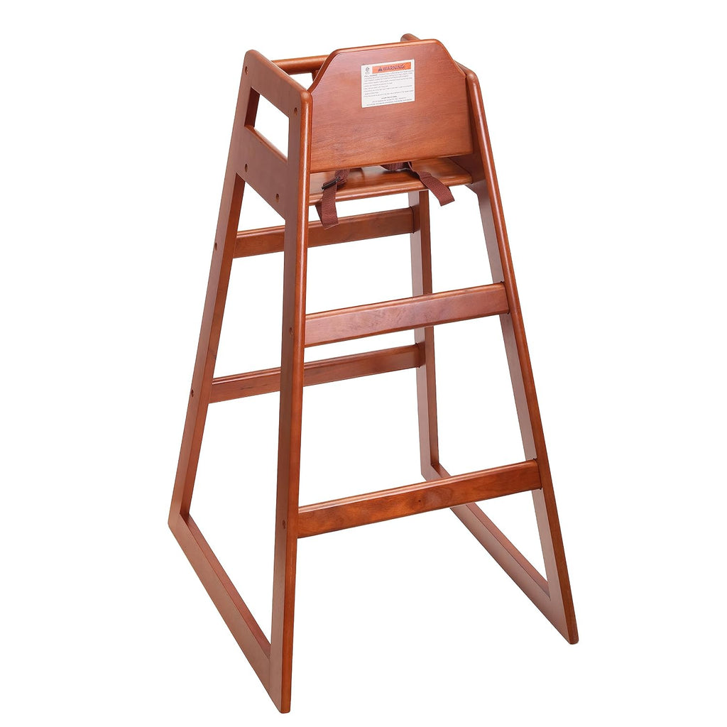 Stager Direct, Seating Ready-to-Assemble Restaurant Wood Bar Height High Chair, Baby Highchairs, Durable Dining