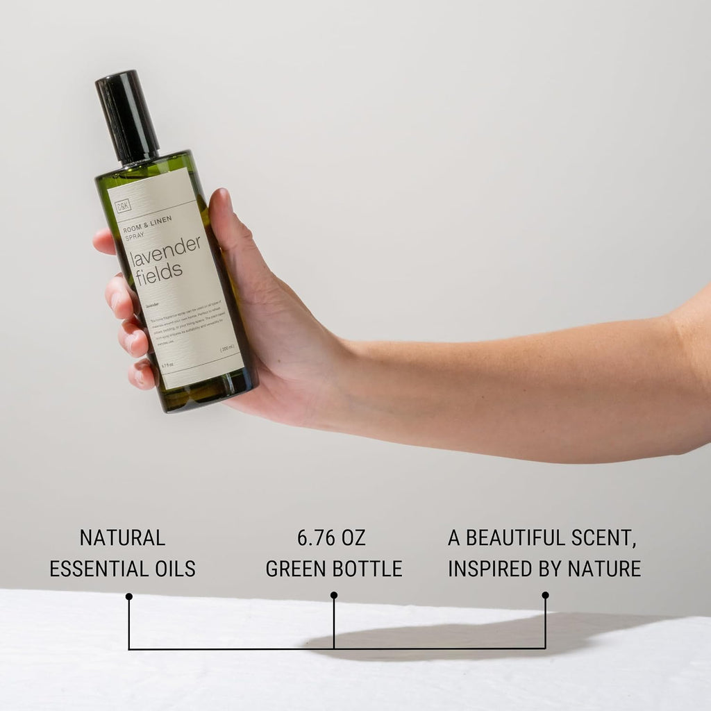 Premium Lavender Room Spray - Long-Lasting Air Freshener - Natural Essential Oil Linen & Pillow Spray - Odor