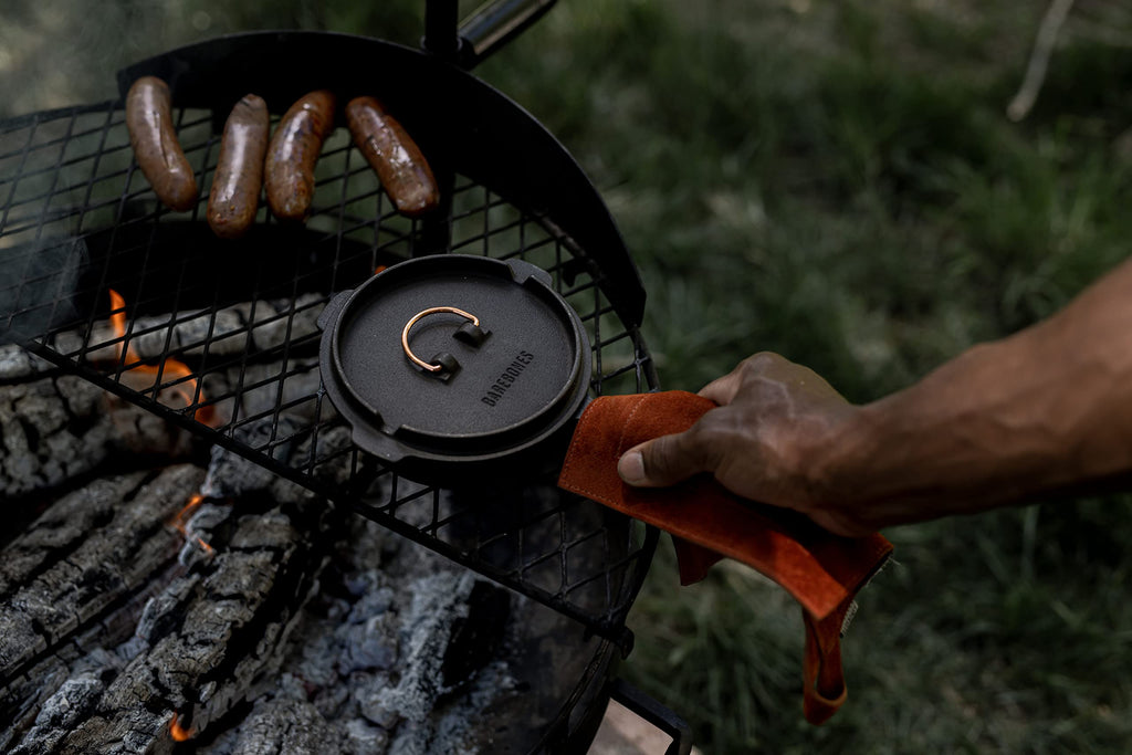 6-Inch All-In-One Cast Iron Skillet Set- Skillet with Cast Iron Dutch Oven Style Lid - Camping Cookware Set
