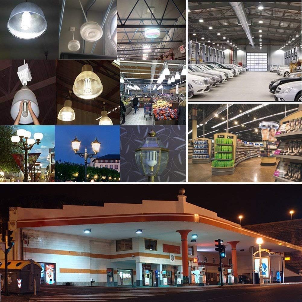 60W LED Corn Light Bulb for Indoor Large Area, E26 6000Lm 6500K Cool White,Super Bright Daylight LED Corn Bulb