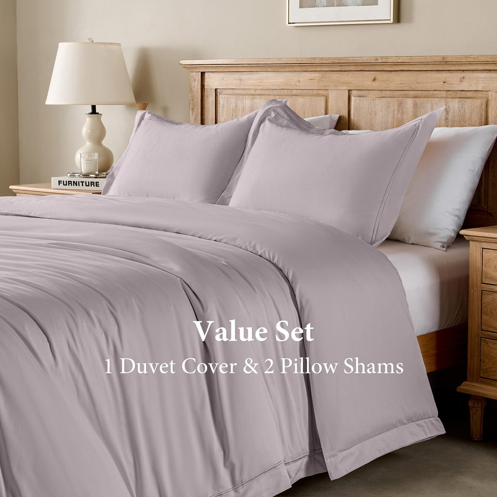 100% Egyptian Cotton Duvet Cover Set 400 Thread Count Embroidery Design Long Staple Pure Soft Sateen Weave Bedding