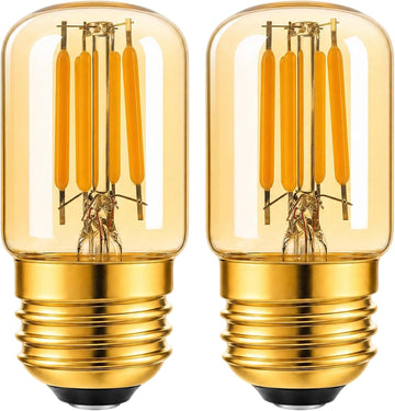 E26 2W Amber 2200K 200 LM Ultra Warm White Glow LED Bulb 2 Pack