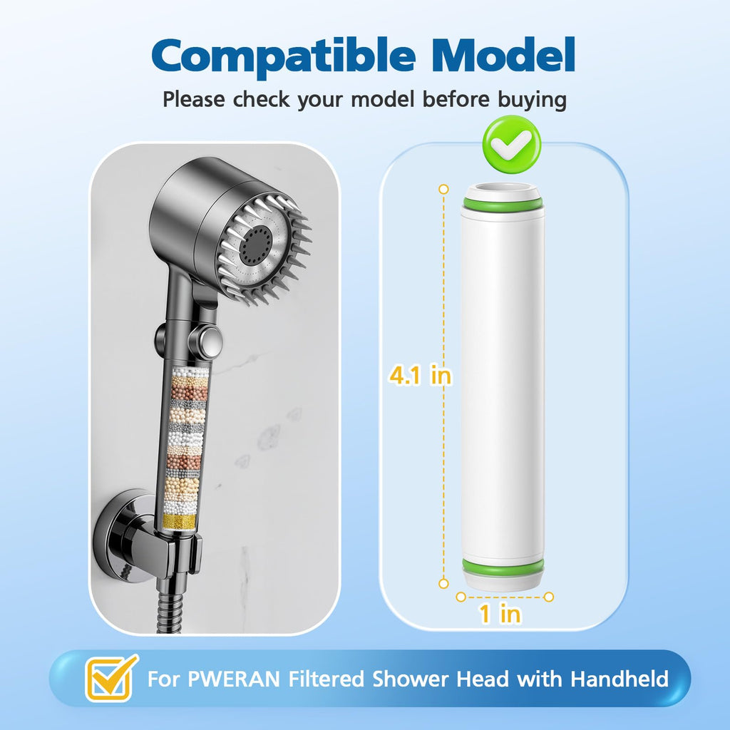 Shower Filter Compatible with Handheld Shower Head