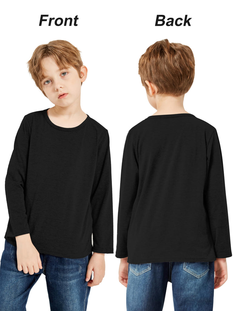 5 Pack Boy and Toddlers Long Sleeve Shirts Kids Top Tees Shirts