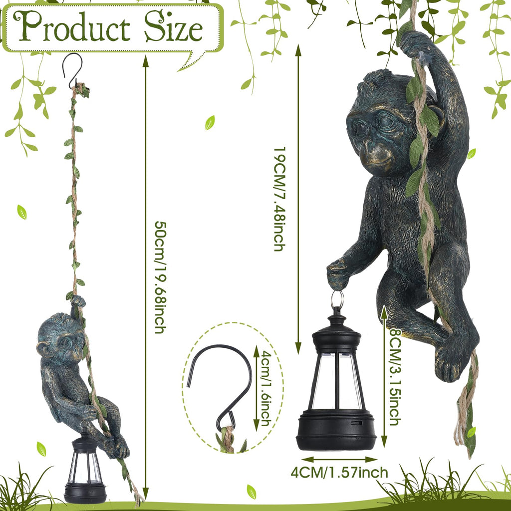 Bronze Solar Monkey Statue | Casa Home Living