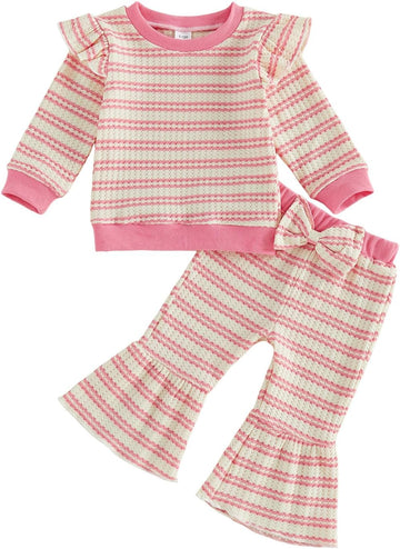 Baby Girl Strawberry Outfit Toddler Girl Clothes Fall Winter Outfits Strawberry Print Long Sleeve Sweatshirt Pants