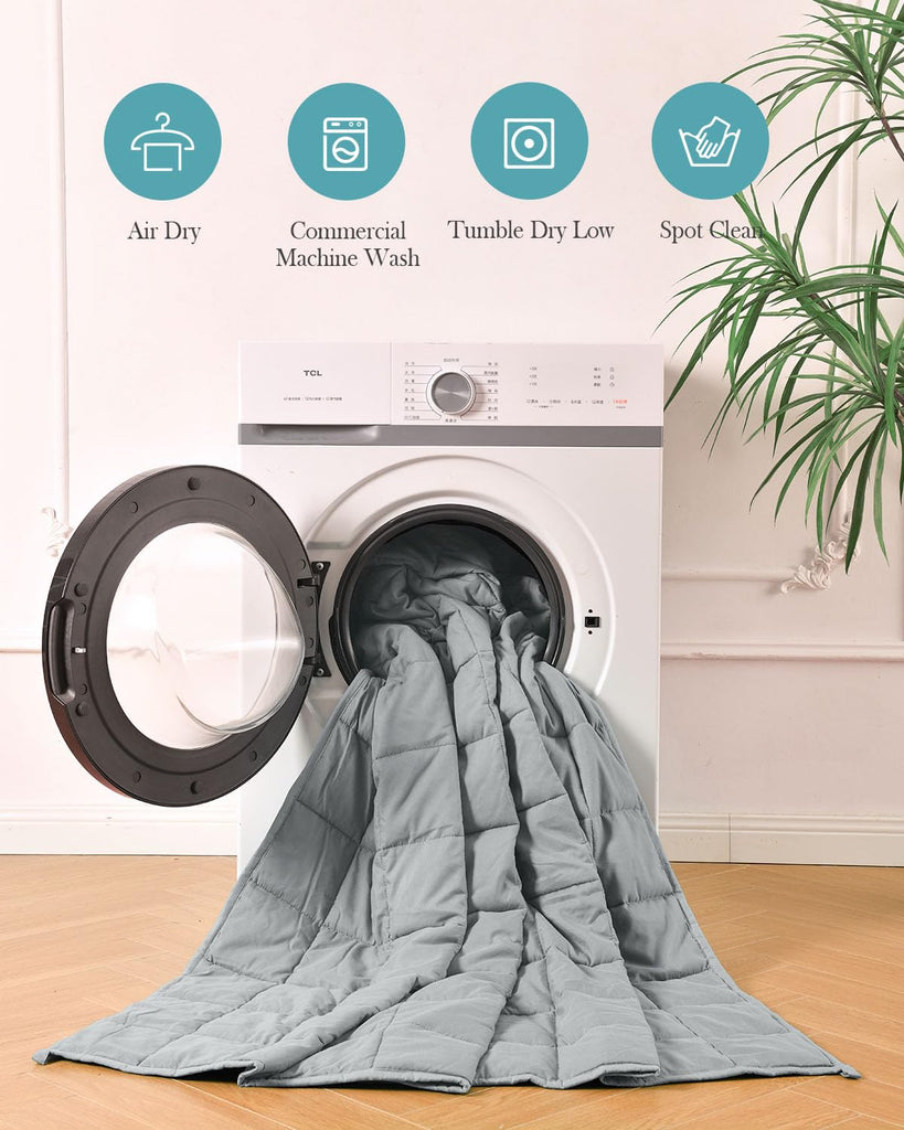 Weighted Blanket for Adults 12lbs, Breathable Cooling Weighted Blanket, High Breathability Heavy Blanket, Soft