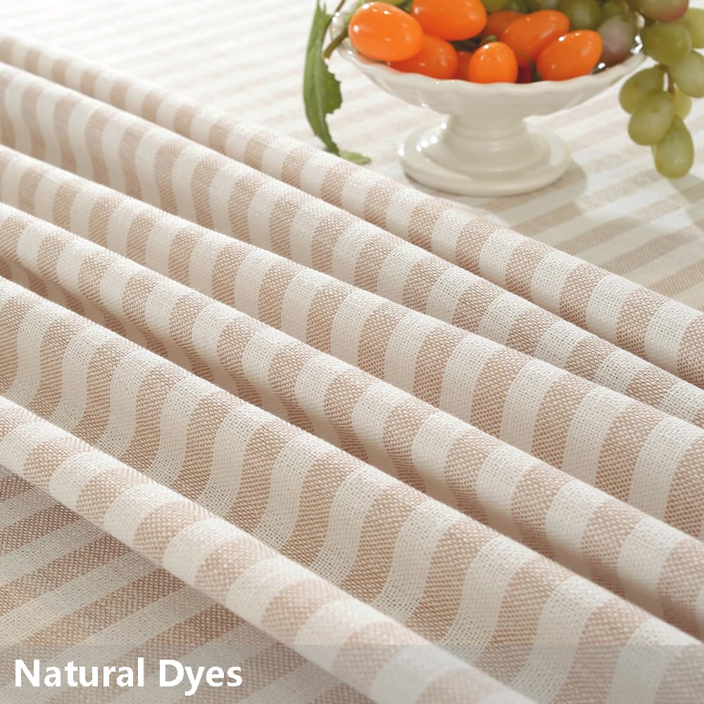Round Tablecloth 70 Inch Beige Fall Tablecloth Outdoor Table Cover