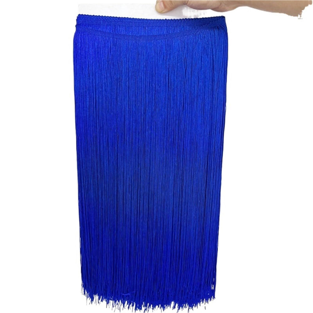 Sewing Fringe Trim 2Meter 50CM/100CM Long Lace Trim Tassel Fringe for DIY Latin Dress Stage Clothes Curtain(Deep