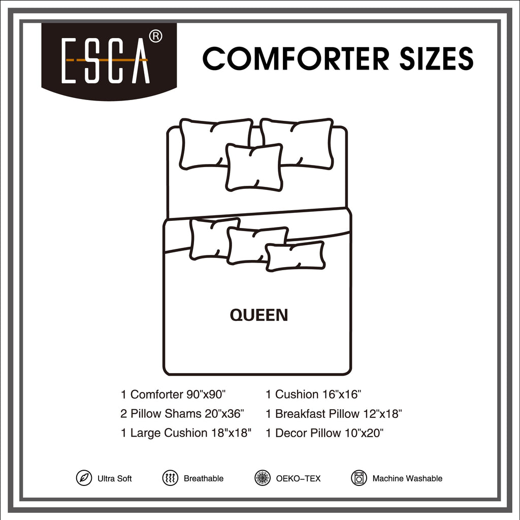 7-Piece Inara Pink Comforter Set Clip Jacquard Bedding