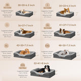 Orthopedic XL Dog Bed for Large Sized Dog, 42x30x7.5 Inch Extra Large Memory Foam Dog Couch Bed with Sides