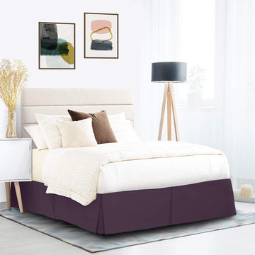 Split Corner Bed Skirt California King with 12 to 13 Inches Drop - 72 x 84 Inches Egyptian Cotton 1000 Thread Count