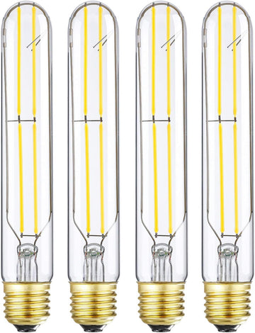 T10 Led Bulb Dimmable 6W Led E26 Tubular Bulbs Soft White 3000K 60 Watt