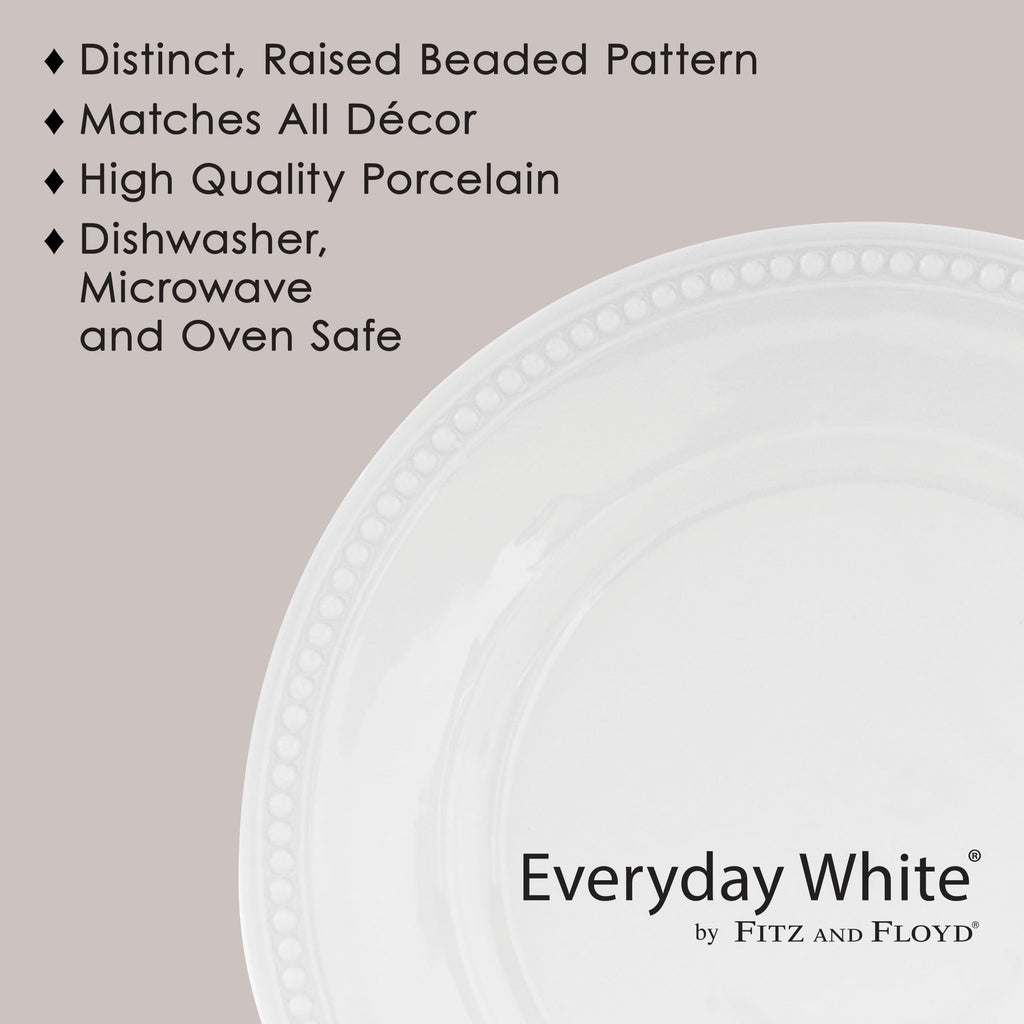 Fitz and Floyd, Beaded 16 Piece Dinnerware Set, Service for 4