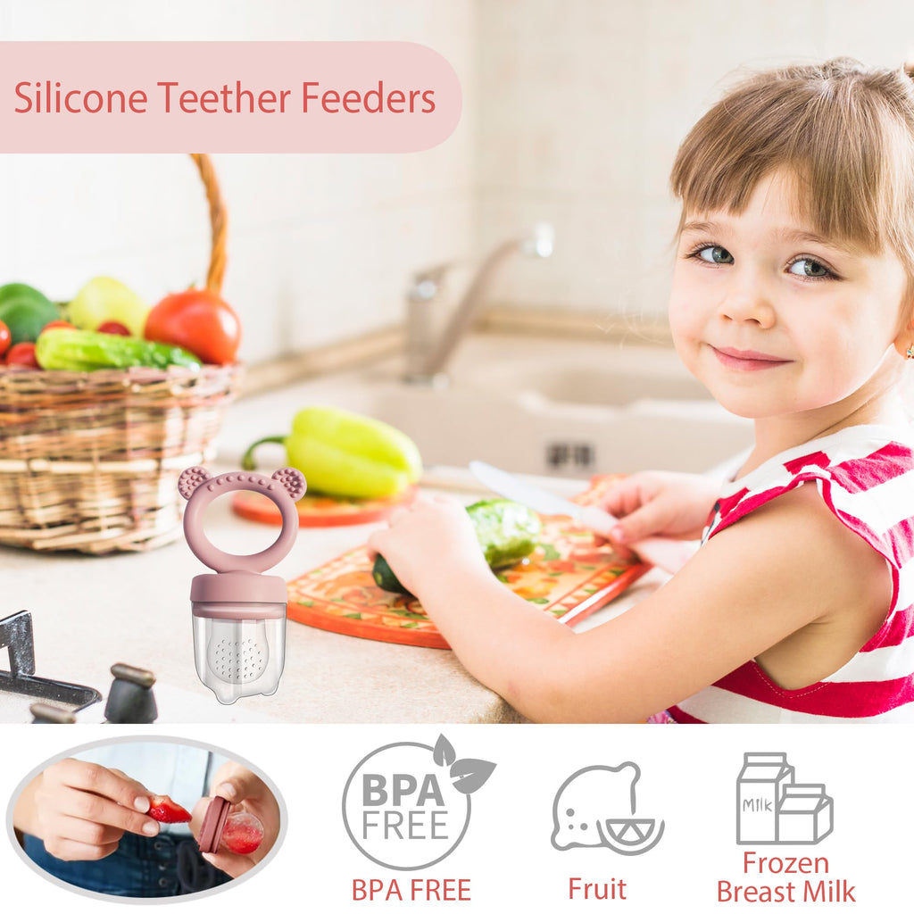 Big Spinach Silicone Freezer Tray Baby Fruit Feeder Food Teething Set Must-Have Pacifiers and Food Storage Containers