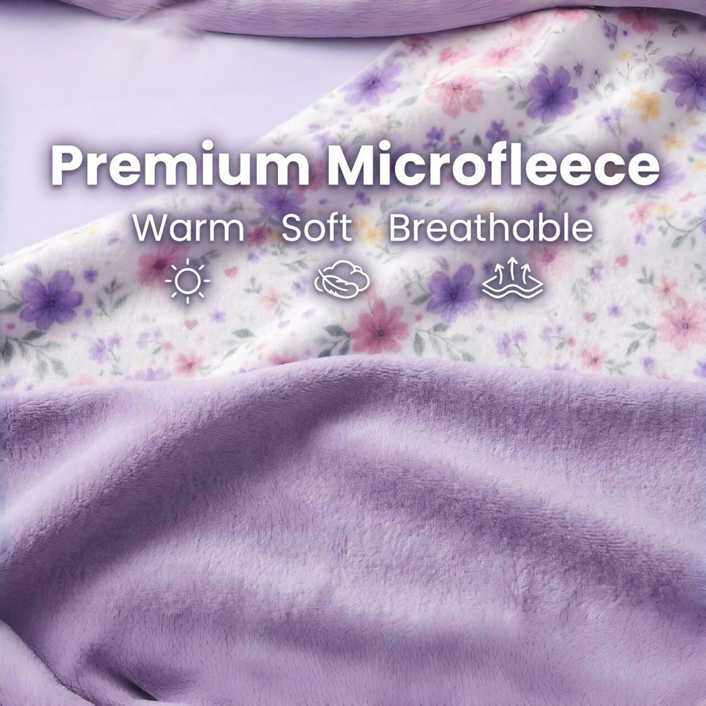 2 Pack Flannel Fleece Crib Sheets, Blossom