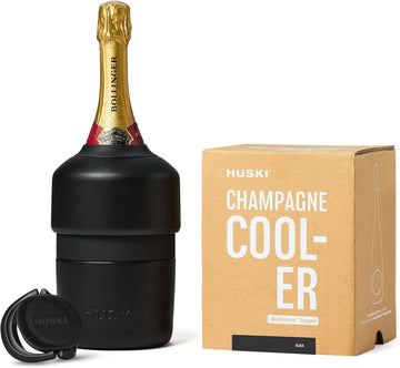 Champagne Chiller | NEW | Award-Winning Iceless Design with Detachable Bottle Stopper | Keeps Wine Cold up to 6 Hours