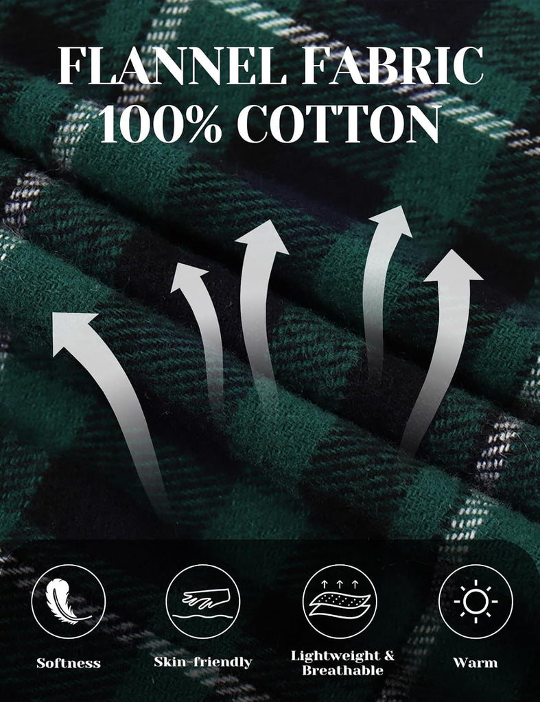 Boys Flannel Hoodie Shirts Long Sleeve Plaid Button Down Shirt