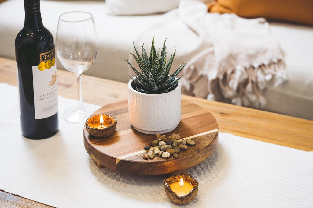 Farmhouse Artificial Succulent Plant in Matte White Ceramic Pot | 7" high Dark Green Aloe Plant | Great as Desk Decor