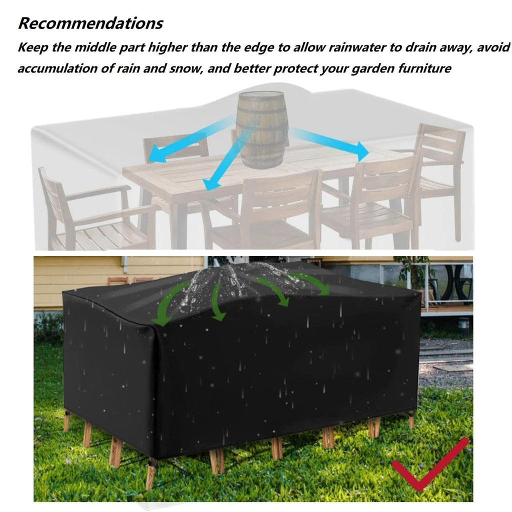 Large Patio Furniture Cover Waterproof Outdoor Furniture Covers 87" L*55" W*33" H Extra Large Outdoor Furniture Set