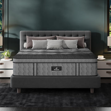 King Size Mattress 12 Inch, Upgraded Luxury Hybrid King Mattress in a Box | Hotel-Level Design, Cooling Gel Memory