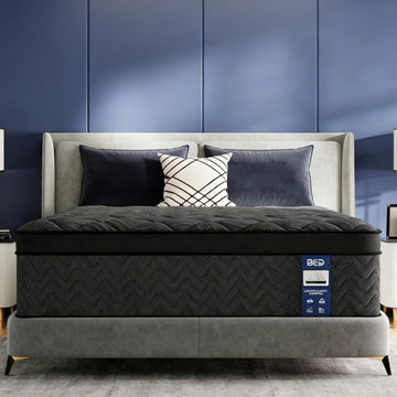 Upgraded Luxury 12 Inch Hybrid California King Size Mattress, Medium Firm | Cooling Gel Memory Foam & Pocket Springs