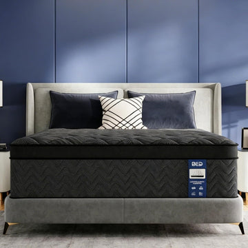 Upgraded Luxury 12 Inch Hybrid King Size Mattress in a Box, Firm Feel | Cooling Gel Memory Foam & Pocket Springs