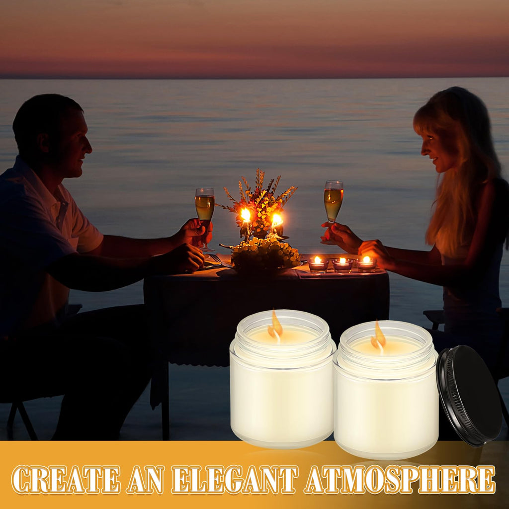 36 Pcs Bulk Candle Mini Mason Jar Candle, Lemon, Citrus, Coconut Milk