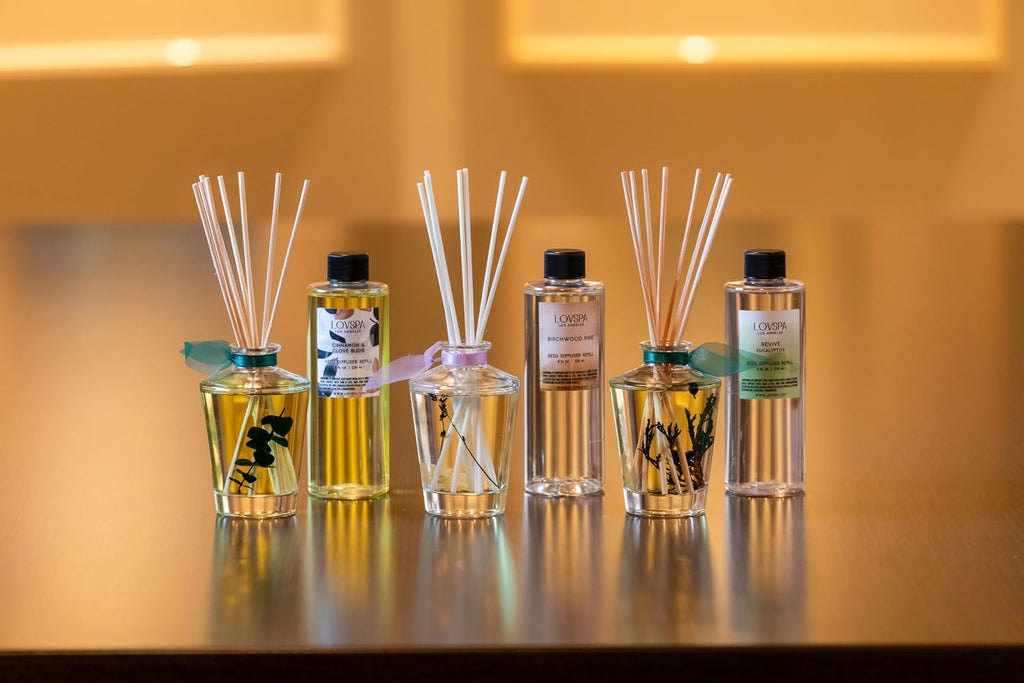 Reed Diffuser Refill Oil, Sage & Citrus 8 fl oz, Hotel Scent, Spa Aroma - Set of 8