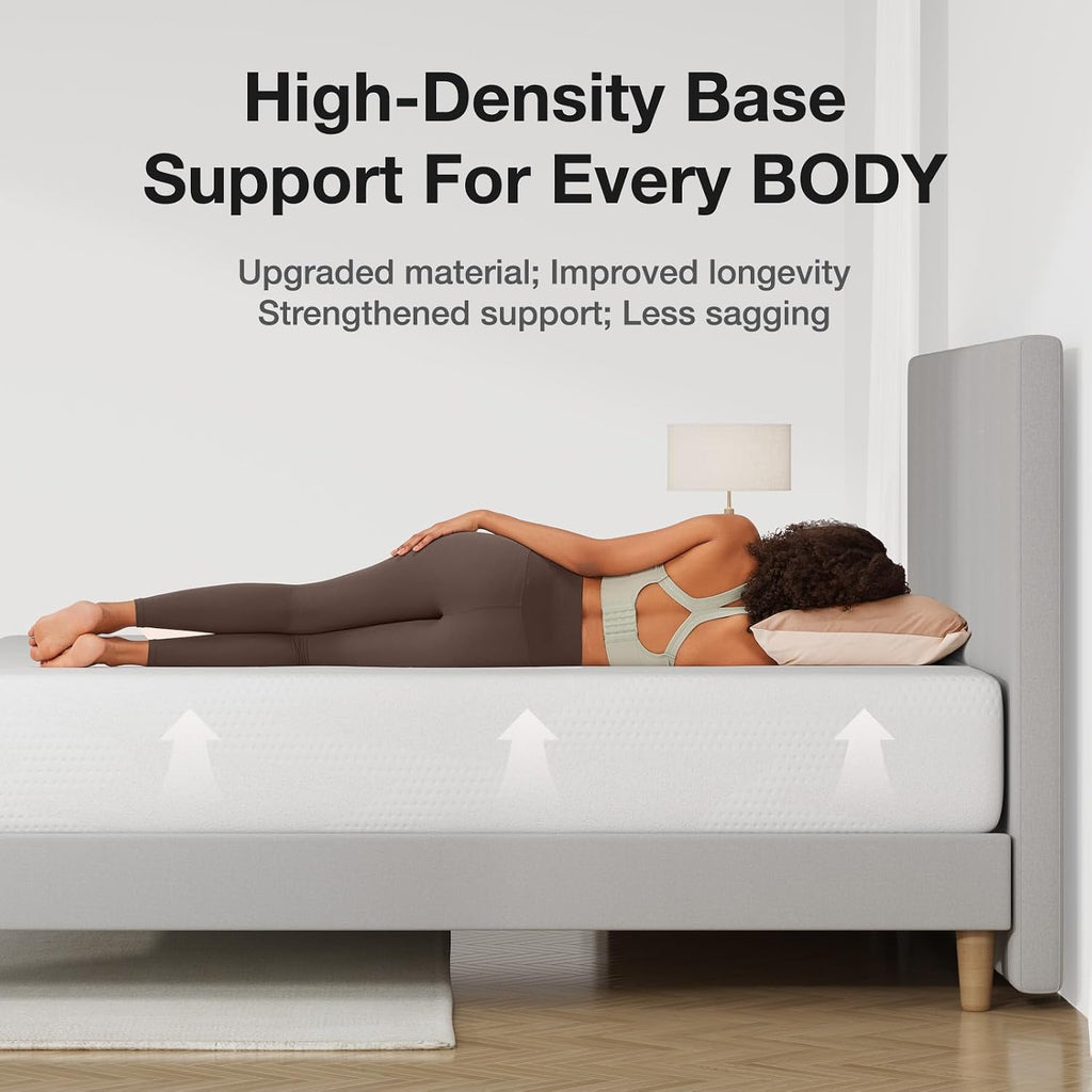 12 Inch Queen Mattress in a Box, Gel Memory Foam for Cooling Night | Comfort & Pressure Relief, CertiPUR-US Certified