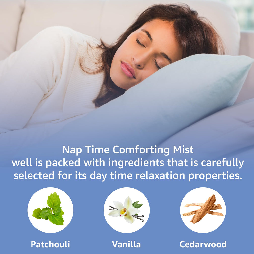 Pillow Spray Calming and Relaxing Pillow Linen Mist Vanilla Cedarwood Essential Oils Stress Relief Aromatherapy Sleep