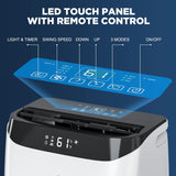 12,000 BTU Portable Air Conditioner Cools Up to 500 Sq.Ft, 3-IN