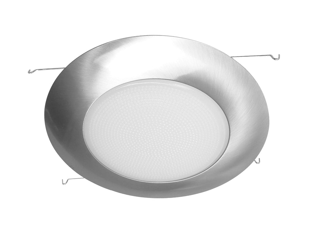 6 inch Nickel Recessed Shower Trim with Albalite Lens (17505NK)