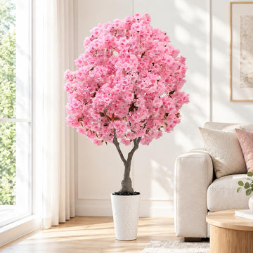 Artificial Cherry Blossom Tree 6FT - Fake Flower Blooming Tree