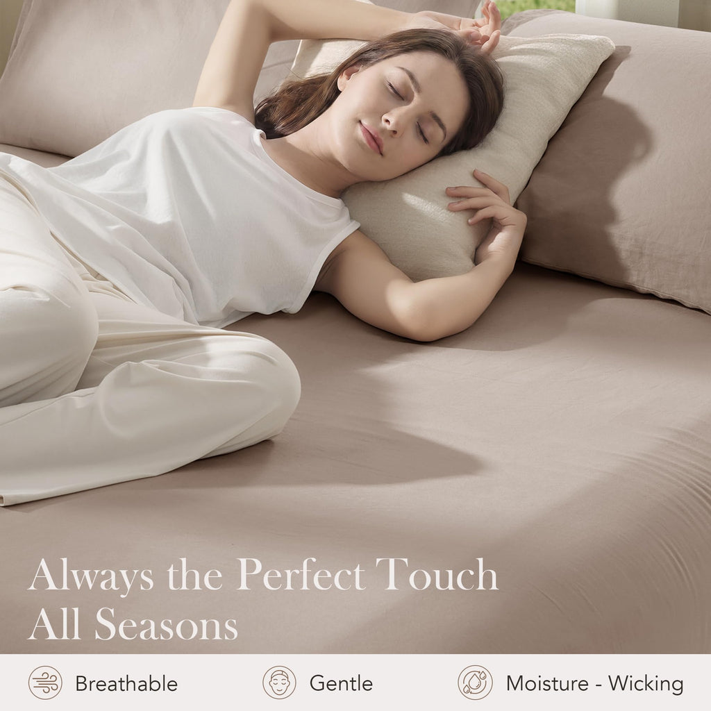 100% French Organic Linen Fitted Sheet Only Up to 16"