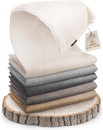 Cashmere Blanket - Hand Woven 100% Pure Wool Throw Blanket, 135 x 270 cm - Fine Herringbone Pattern Cozy, and Soft
