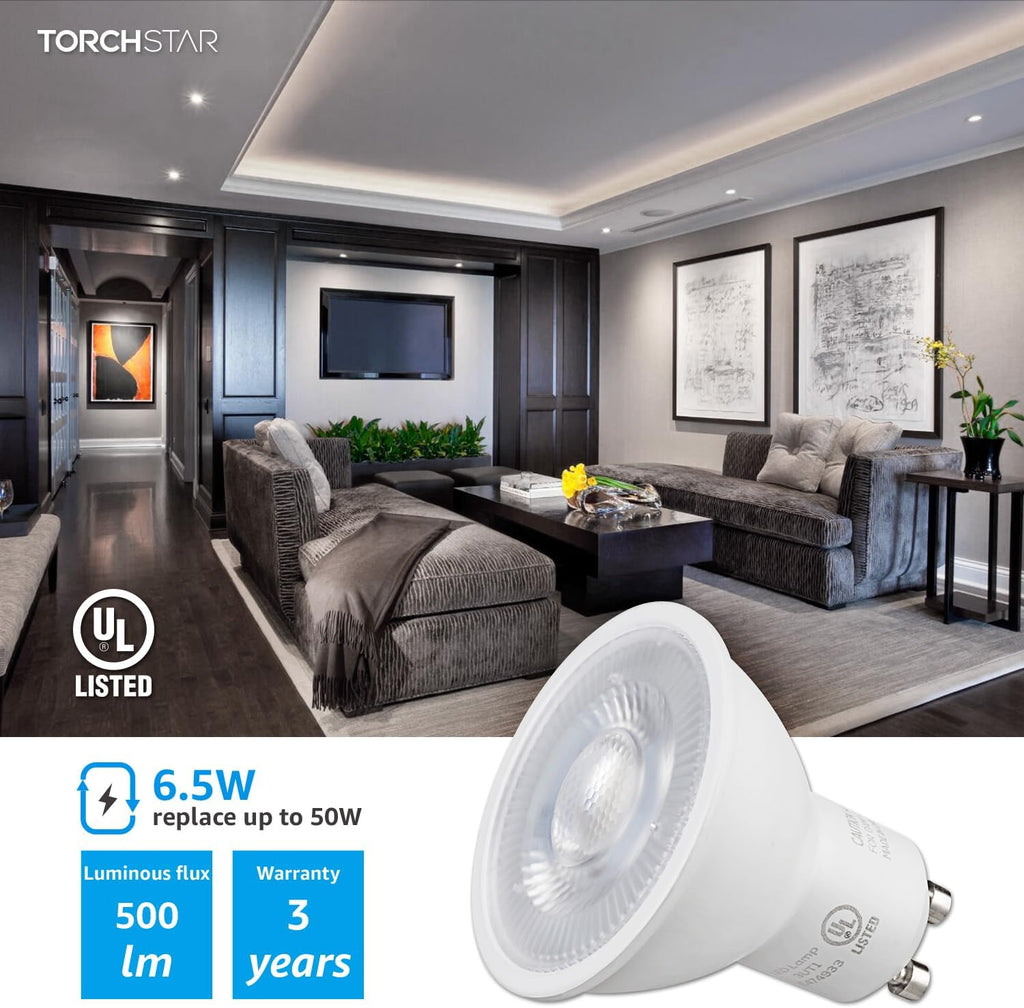 GU10 LED Bulbs Dimmable, 4000K, UL Listed