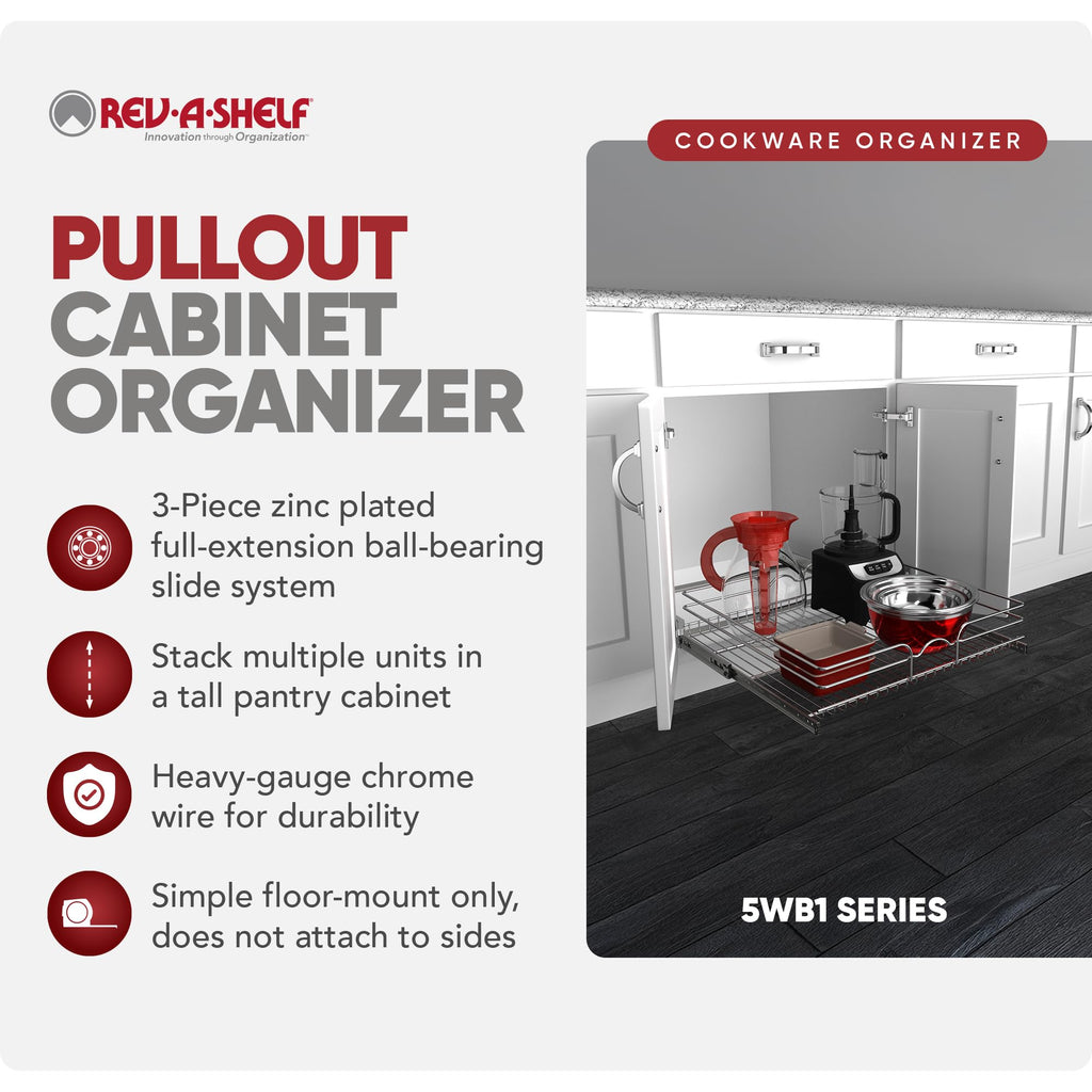 Pullout Drawer Organizer Cabinets, 24" x 22"