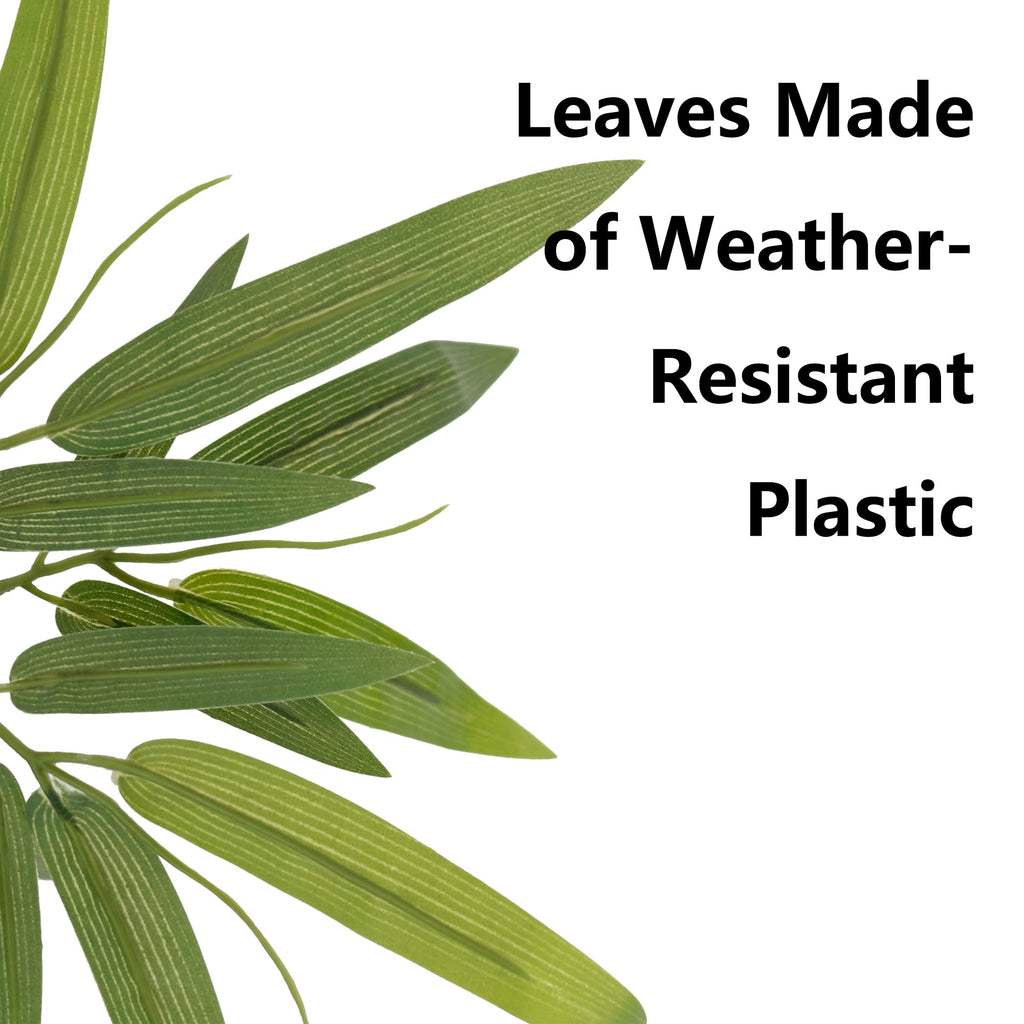 4ft Bamboo Artificial Tree, Faux Bamboo Plant, Real Touch Technology, Artificial Plant with 4 Trunks, Ideal Indoor