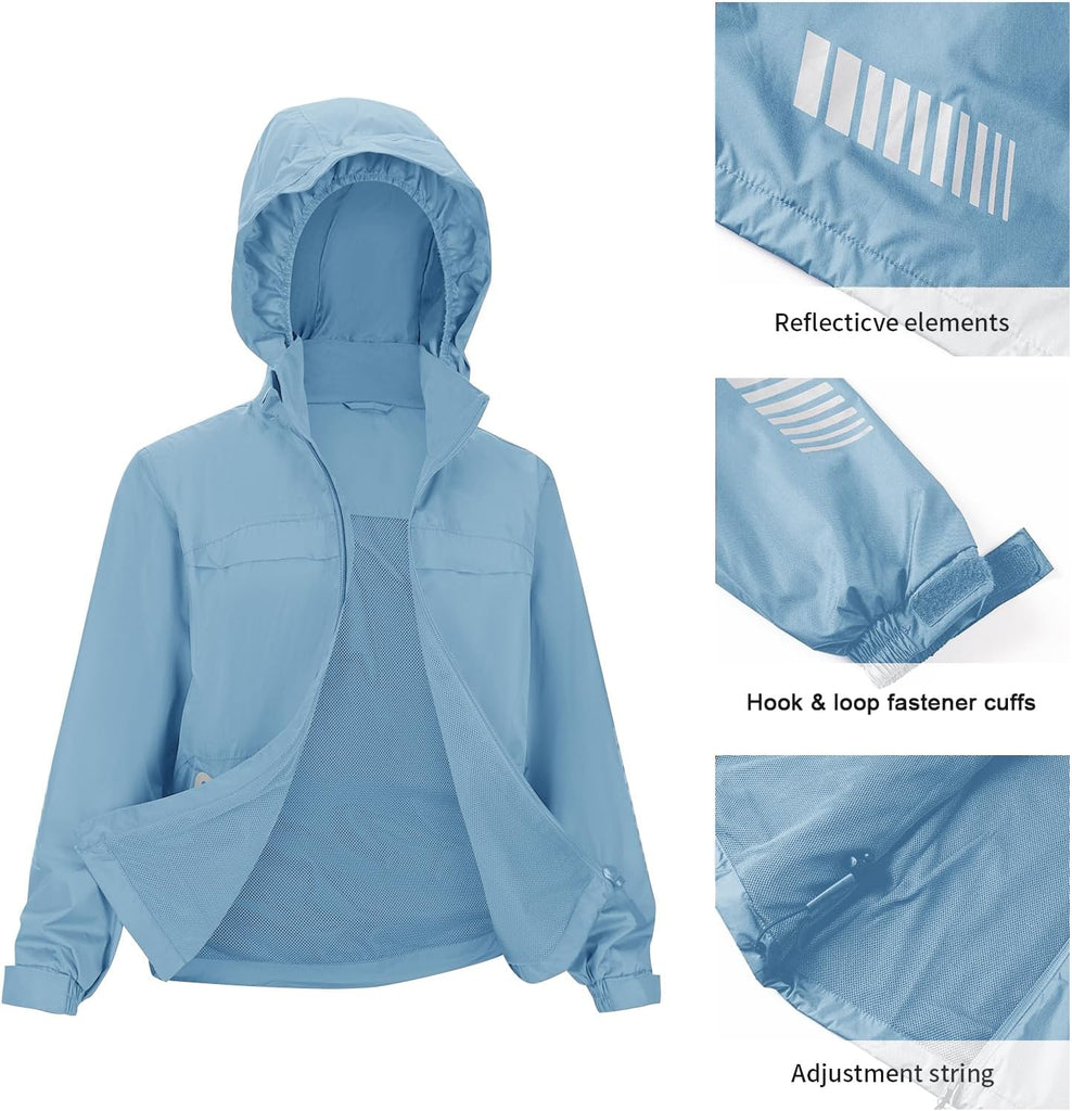 Kids Rain Gear Boys Girls Youth Rain Jacket and Pants