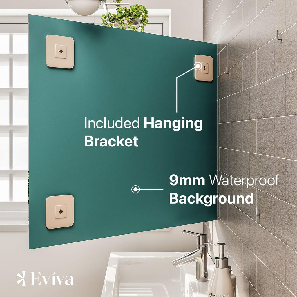 Sleek 30" x 30" Square Frameless Mirror