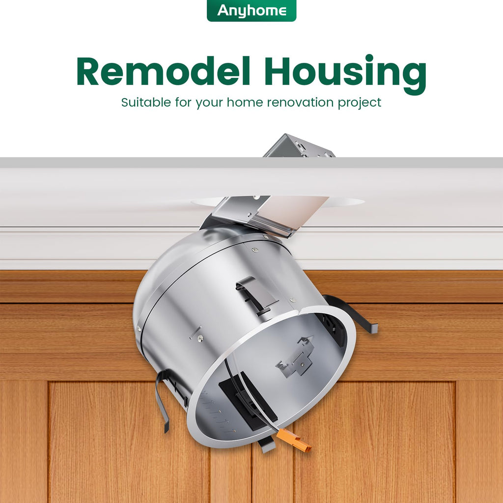 6 Inch Remodel Recessed Light Housing,Can Light Housing 6 Pack