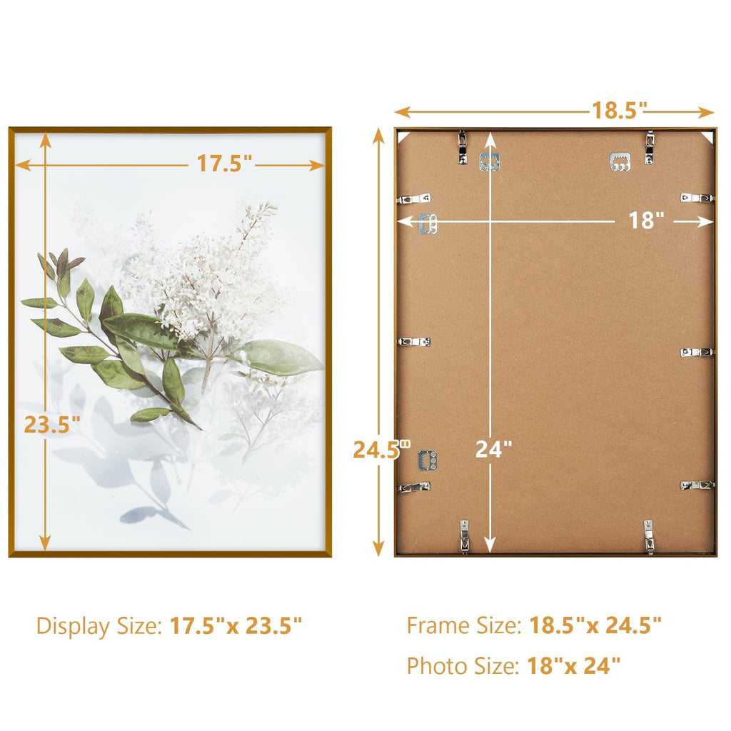 18x24 Aluminum Poster Frame Acrylic Front Bronze