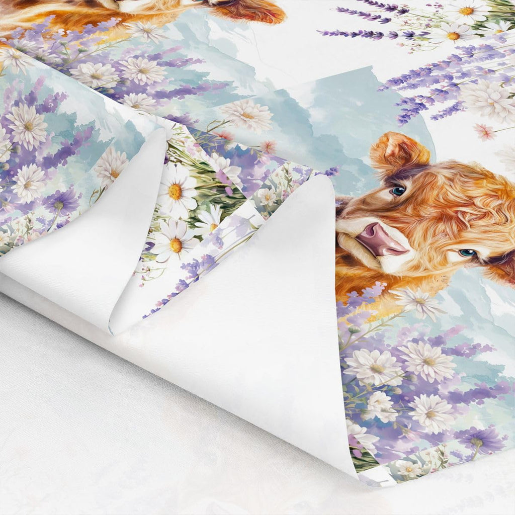 Highland Cow Fabric By The Yard Soft Cute Cows Indoor