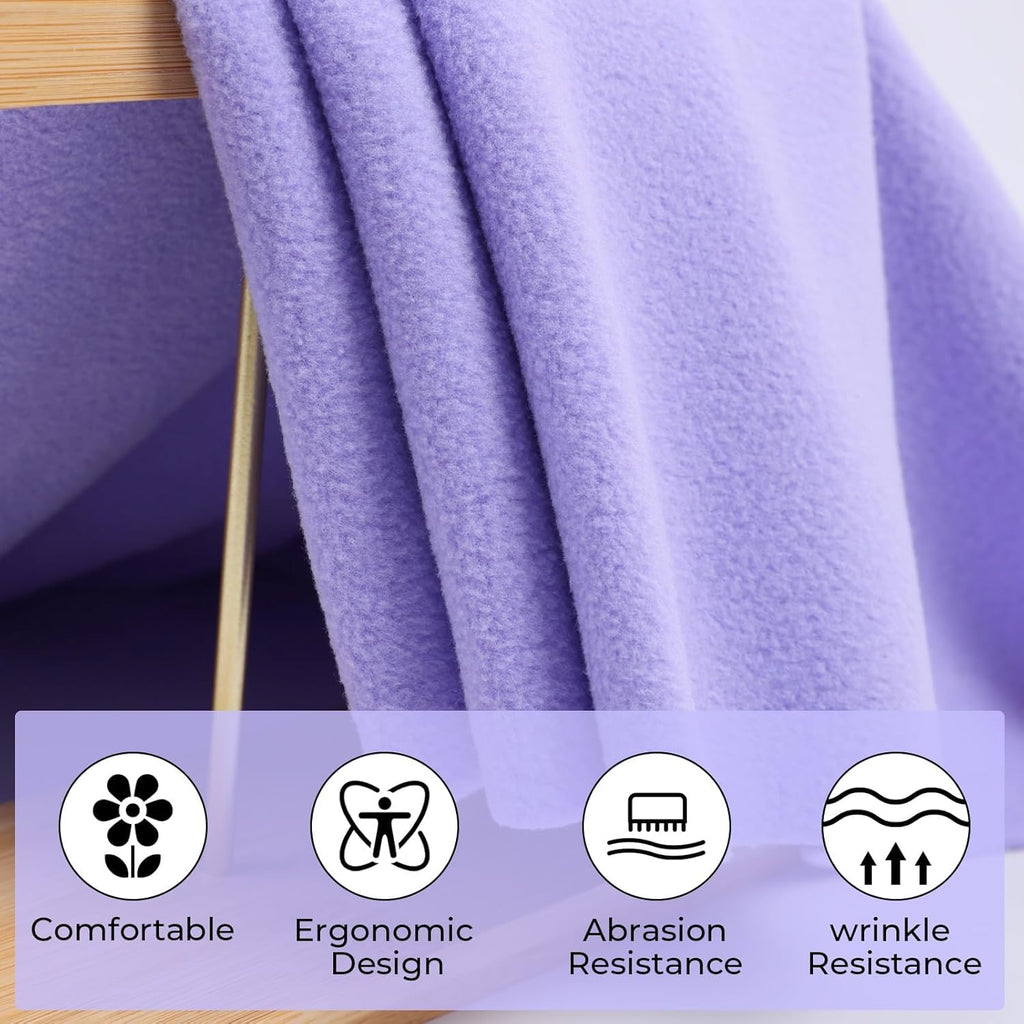 Knitted Polar Fleece Fabric, 10 x 10 inches, 20 Colors, Anti-Pill Plush Polyester for DIY Sewing Crafts (20 Colors)