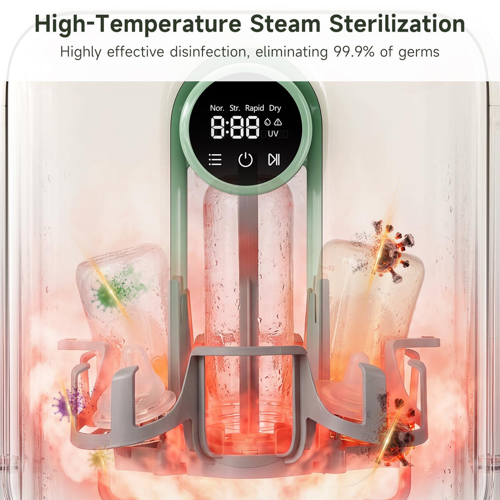 Baby Bottle Washer, All-in-One Sterilizer and Dryer for Bottles