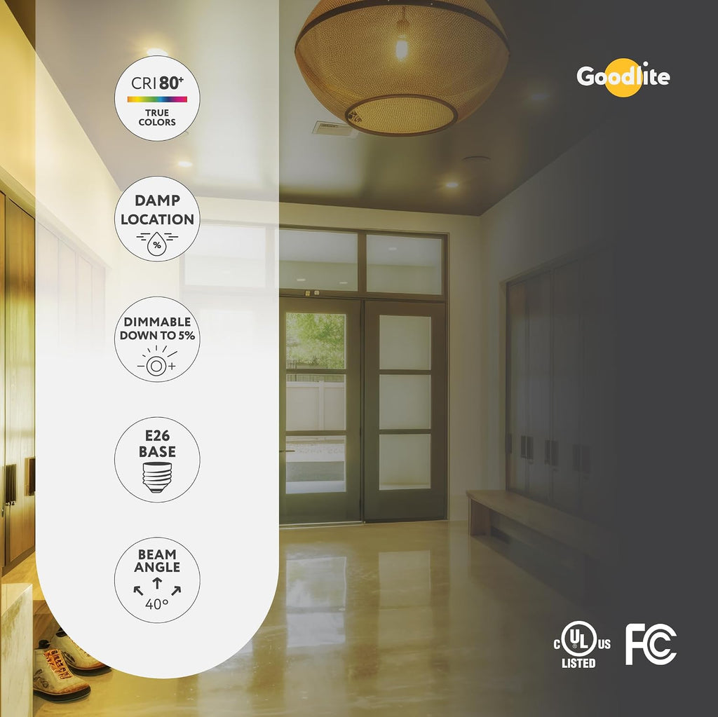 COB LED Dimmable 3000K 40-Degree Angle 7W 550 lm PAR20 Spot Light Bulb, Warm White